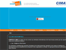 Tablet Screenshot of komptech-cimat.net